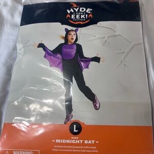 Hyde and Eek! Boutique Enchanted Bat Costume for Kids - Black and Purple